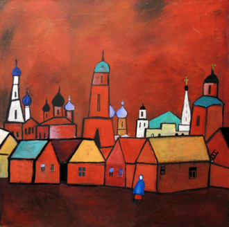 В городе