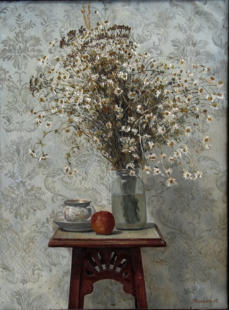 Натюрморт с ромашками