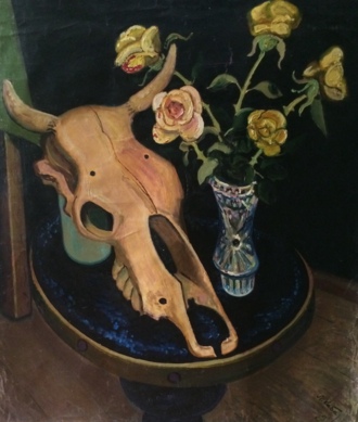 Натюрморт с коровьим черепом