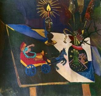 Натюрморт с детской каретой 