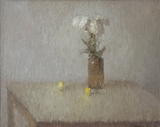 Натюрморт  с хризантемами