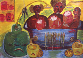 С лёгким пивом. 