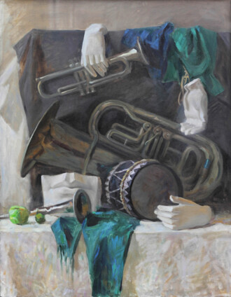 Натюрморт с атрибутами искусства