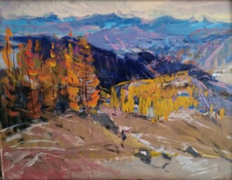 Осенние краски на склонах. Алтай.