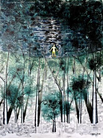 Купание в лунную ночь.