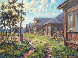 Вечер в деревне Губарёво