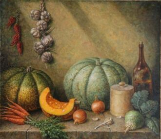 Натюрморт с тыквами