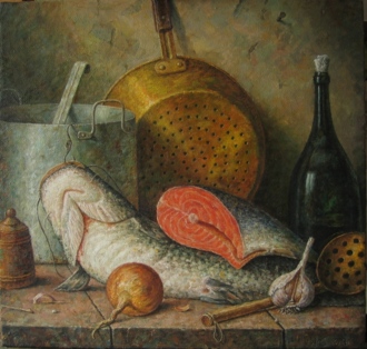 Натюрморт с рыбой