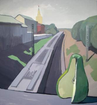 Пейзаж с грушей