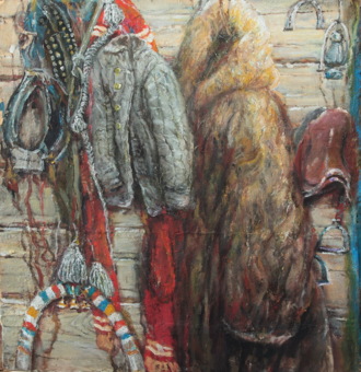 Хомут, дуга, доха и кнут ременный