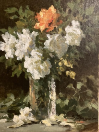 РОЗЫ В ХРУСТАЛЬНОЙ ВАЗЕ