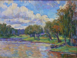 Облака над озером