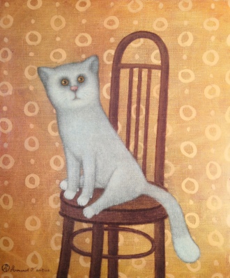 Кот на стуле. 