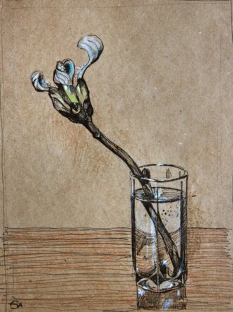 Веточка каштана.