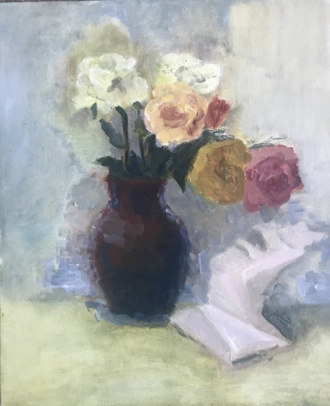 Натюрморт с коричневой вазой