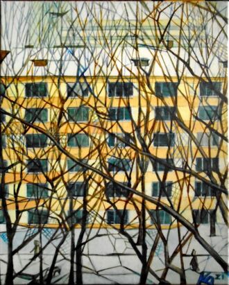 Зима через дорогу  