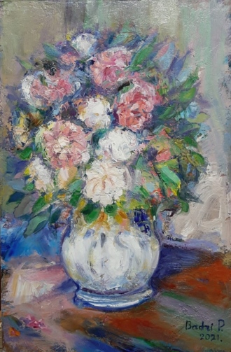 Букет в белой вазе