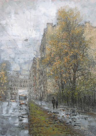 По осенней улице Петербурга