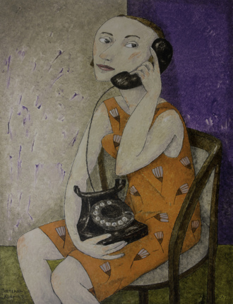 Девушка с телефоном.