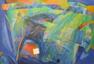 Пейзаж с белым квадратом 