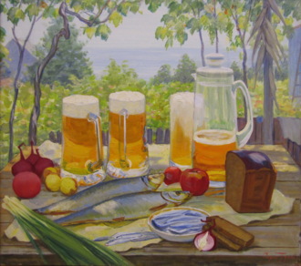 Натюрморт с пивом