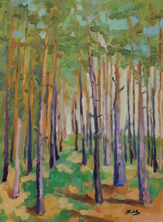 Среди сосен