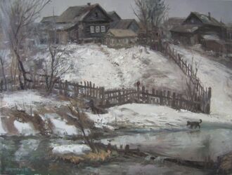 Вдоль речки мелководной