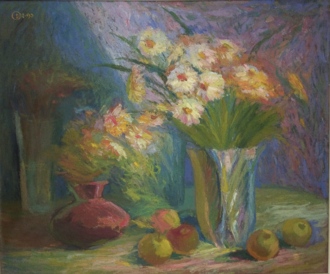 Натюрморт с ромашками