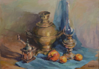 натюрморт с самоваром