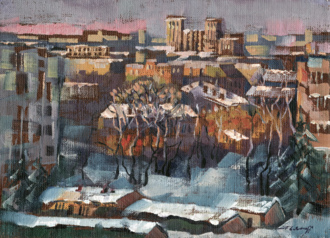 Вид из окна мастерской