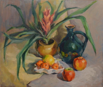 натюрморт с цветком