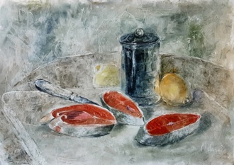 Натюрморт с рыбой