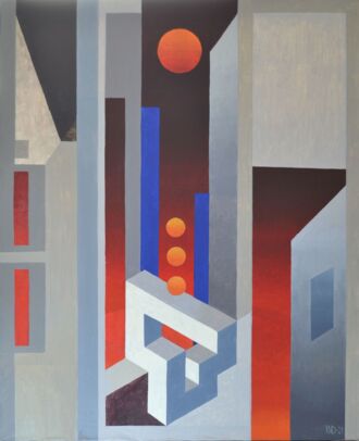 Невозможная фигура в интерьере и экстерьере