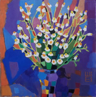 Вечерний букет ромашек