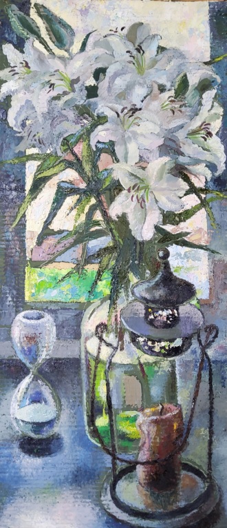 Лилии контражур