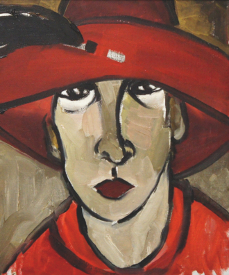 Портрет в красной шляпе