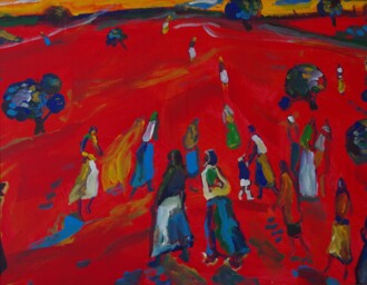 Женщины на красном холме