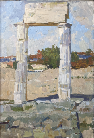 Руины древнего города Пантикапей. Крым.