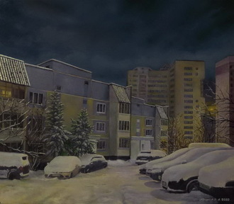 Зимняя ночь в Марьино