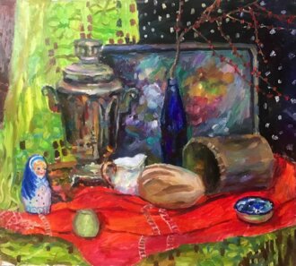 Красное с зеленым