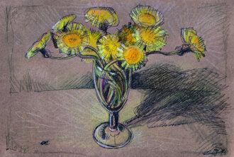 Бокал одуванчиков.