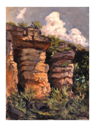 Берëзовское ущелье. Этюд. 