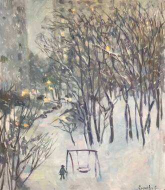 Снежный двор