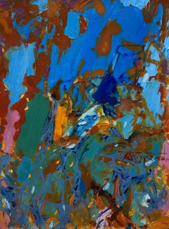 Золотые серьги с изумрудами 