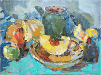 натюрморт с чайником