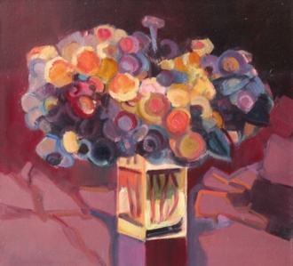 Цветы на темном фоне