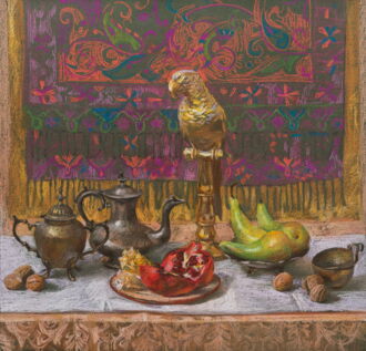 Натюрморт с попугаем