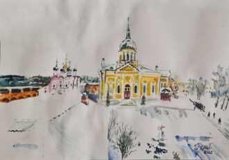 Богослужебное пение. Зарайский кремль. 