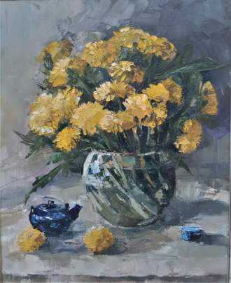 Натюрморт с одуванчиками