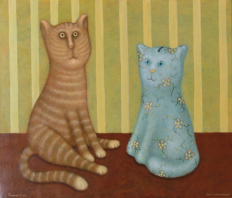 Кот и кот-копилка. 